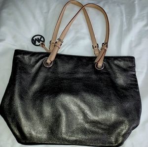 MICHAEL KORS PEBBLED LEATHER TOTE BAG